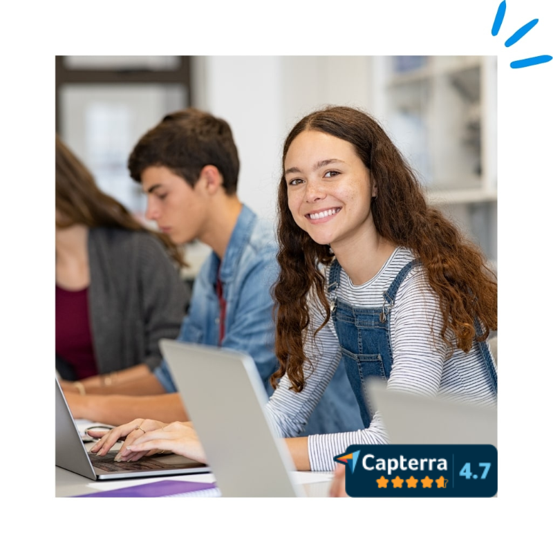 Teacher with students using Classtime